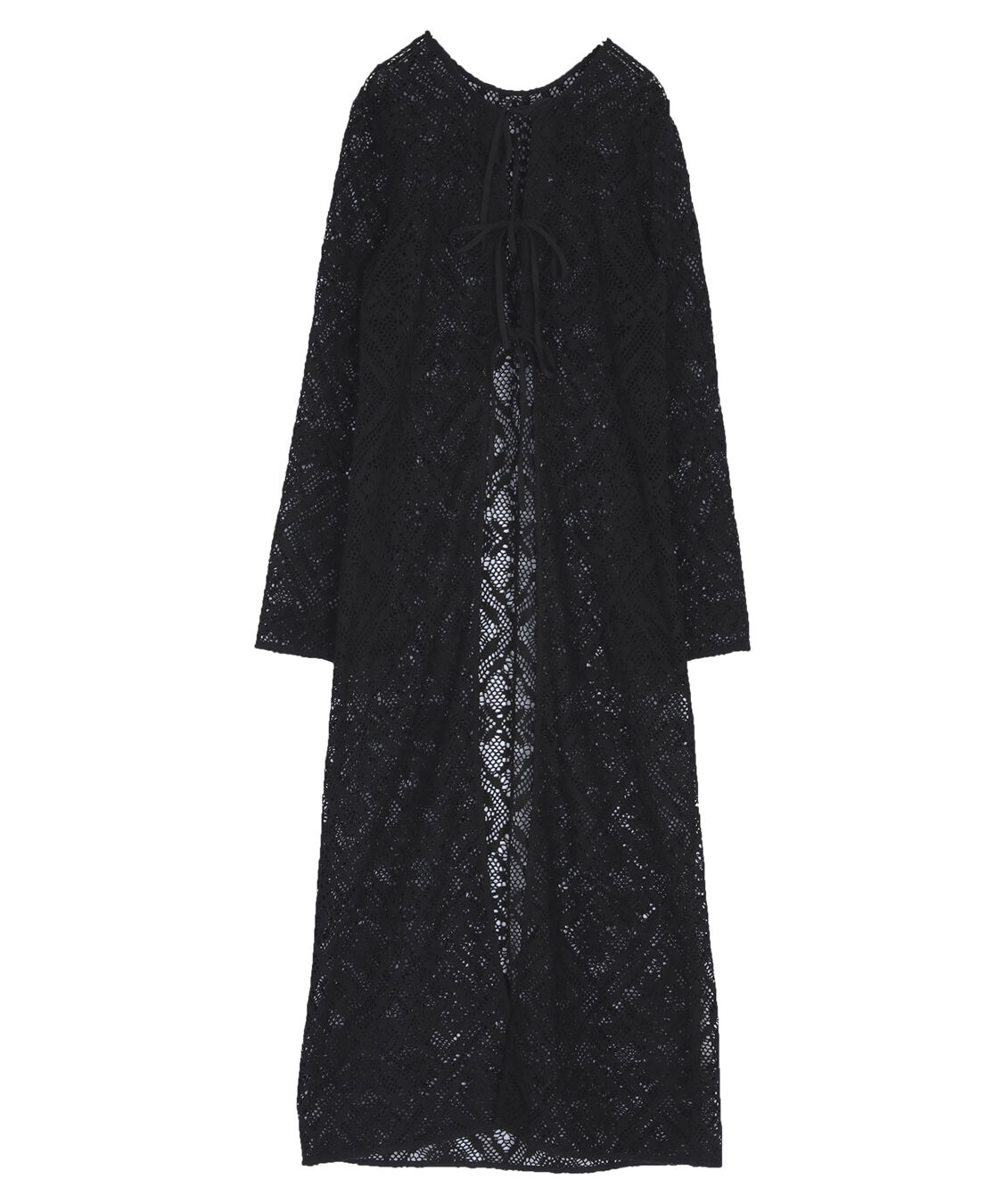 titivate「【さやかさんS/Sコラボアイテム】前後2wayレースロングガウン」|カーディガン|