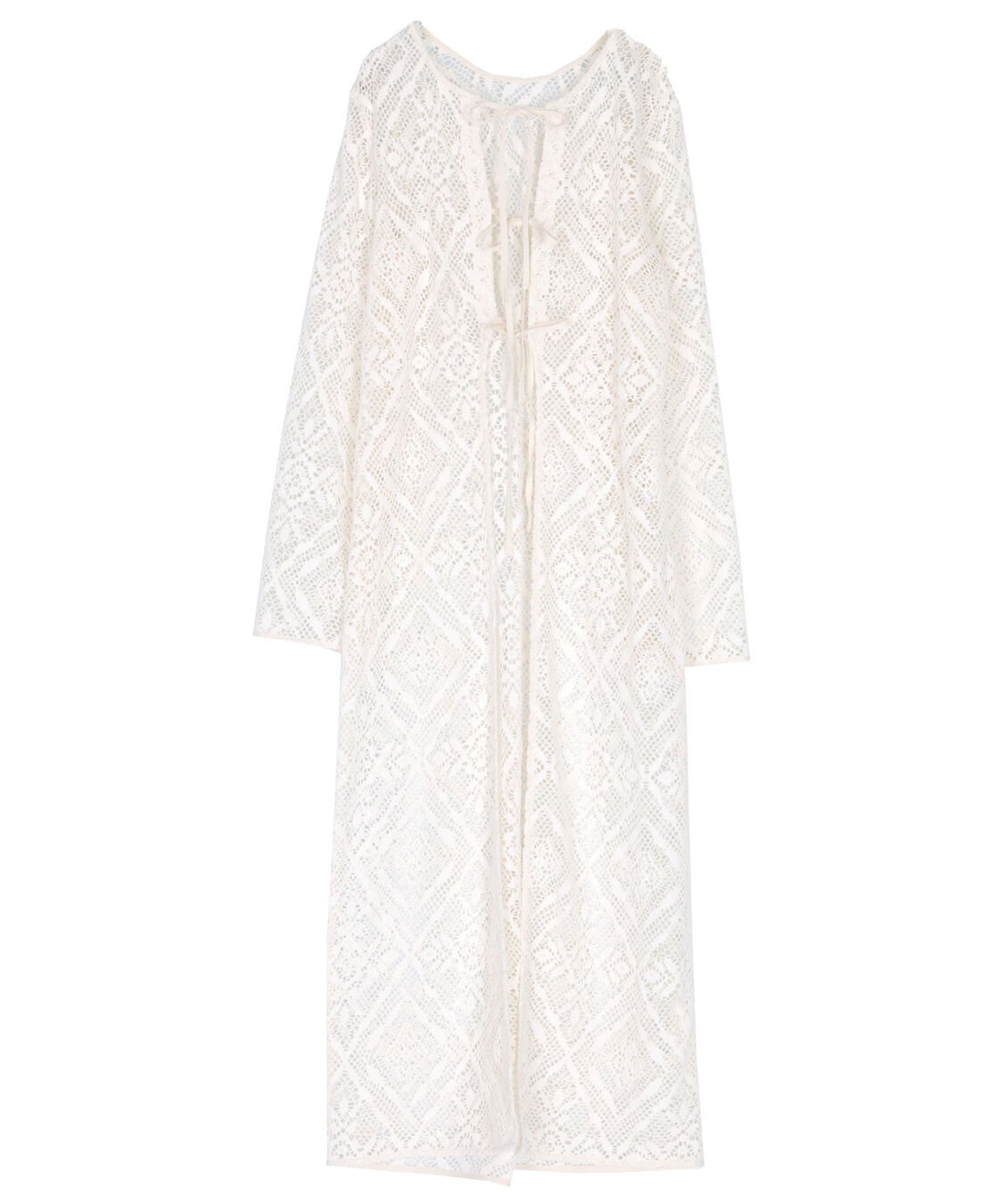 titivate「【さやかさんS/Sコラボアイテム】前後2wayレースロングガウン」|カーディガン|