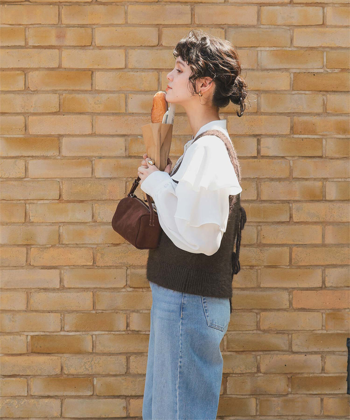 titivate「スリーブフレアデザインギャザーブラウス」|シャツ・ブラウス|