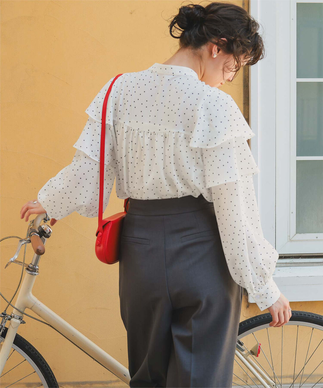 titivate「スリーブフレアデザインギャザーブラウス」|シャツ・ブラウス|