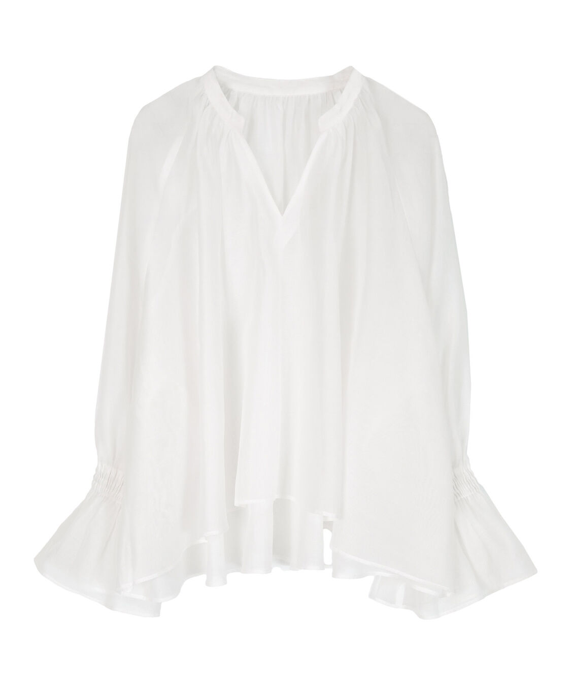 ur's「フレアスリーブスキッパーシアーブラウス」|シャツ・ブラウス|