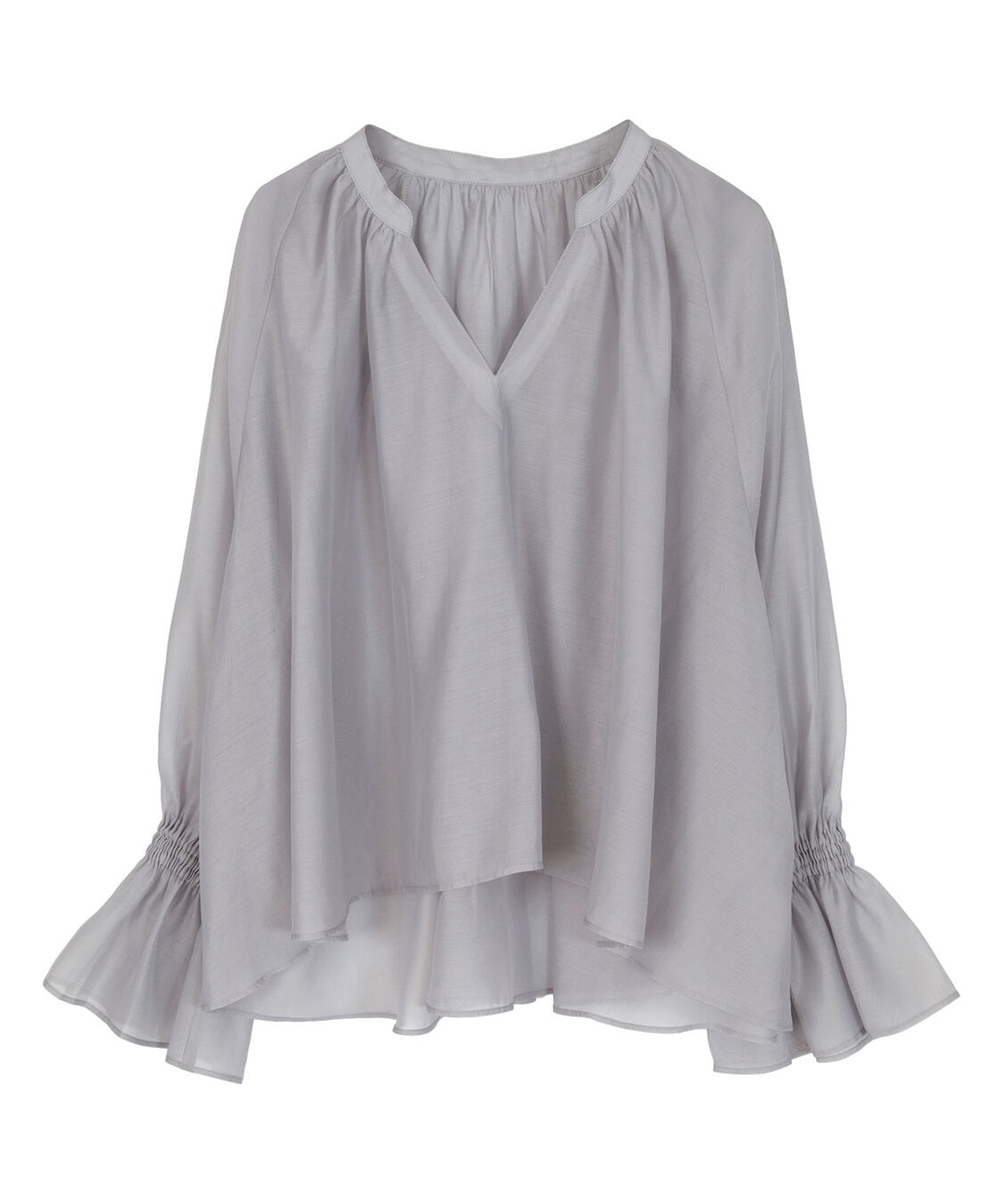 ur's「フレアスリーブスキッパーシアーブラウス」|シャツ・ブラウス|