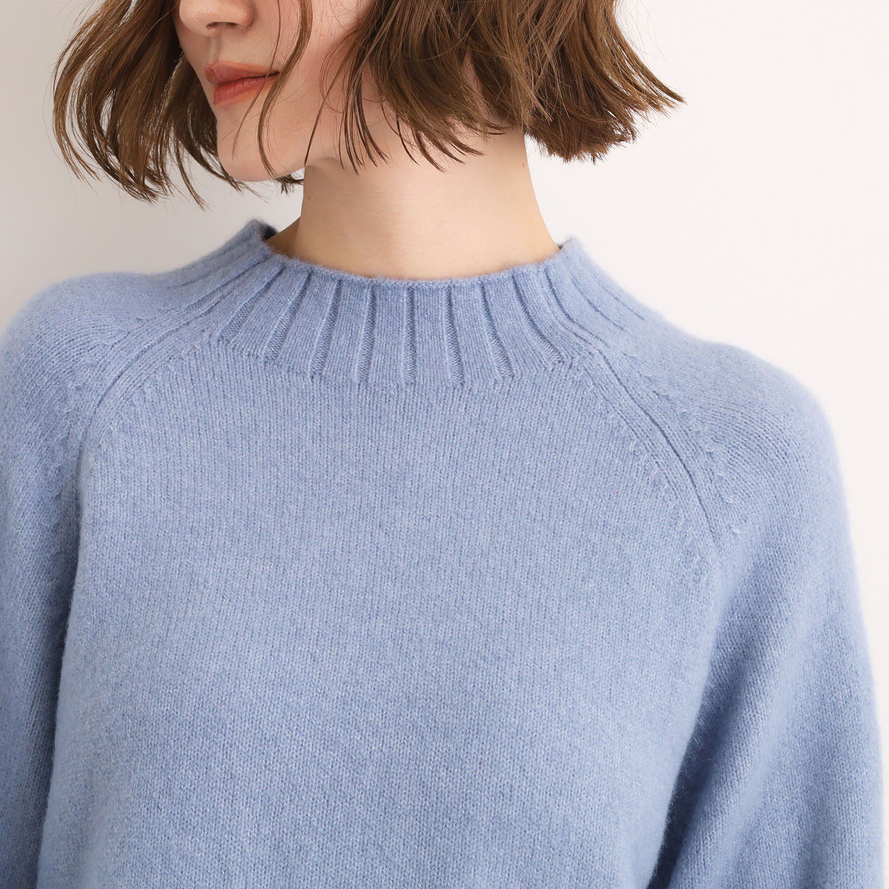 grove「【洗える】バックリブ切替ニット」|ニット・セーター|