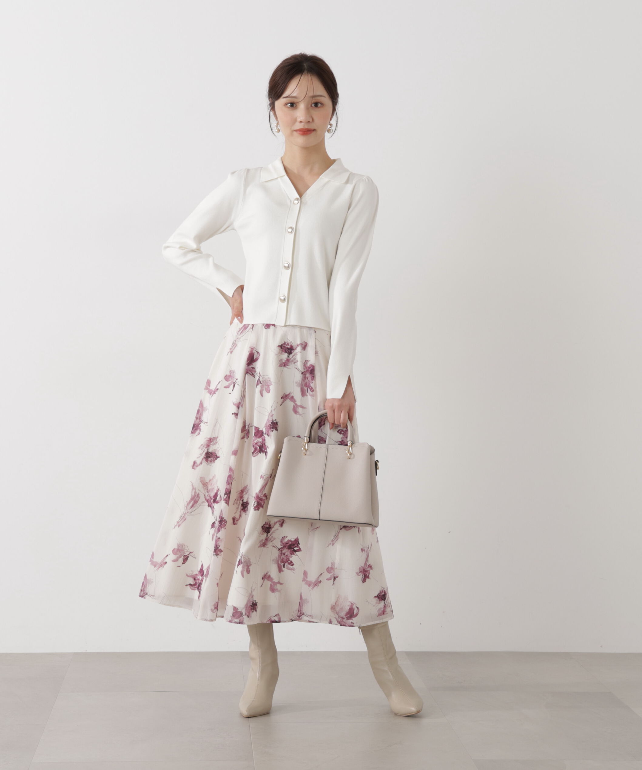 PROPORTION BODY DRESSING「フラワープリントスカート」|スカート|