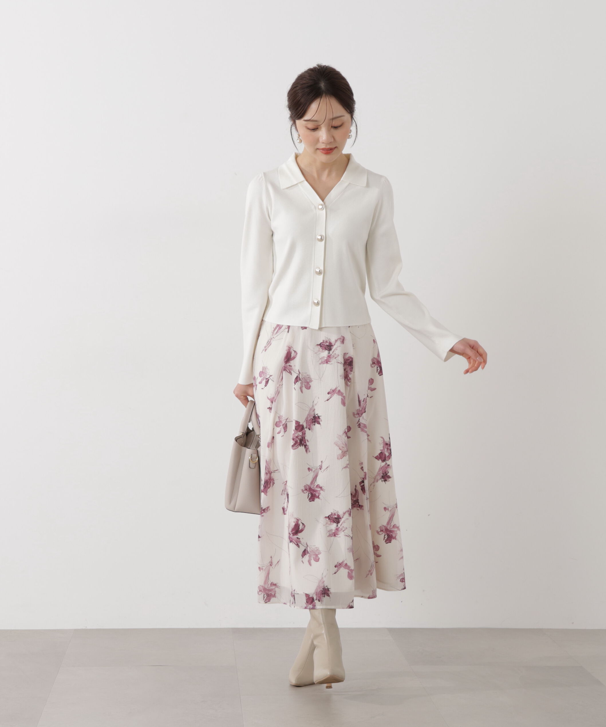 PROPORTION BODY DRESSING「フラワープリントスカート」|スカート|