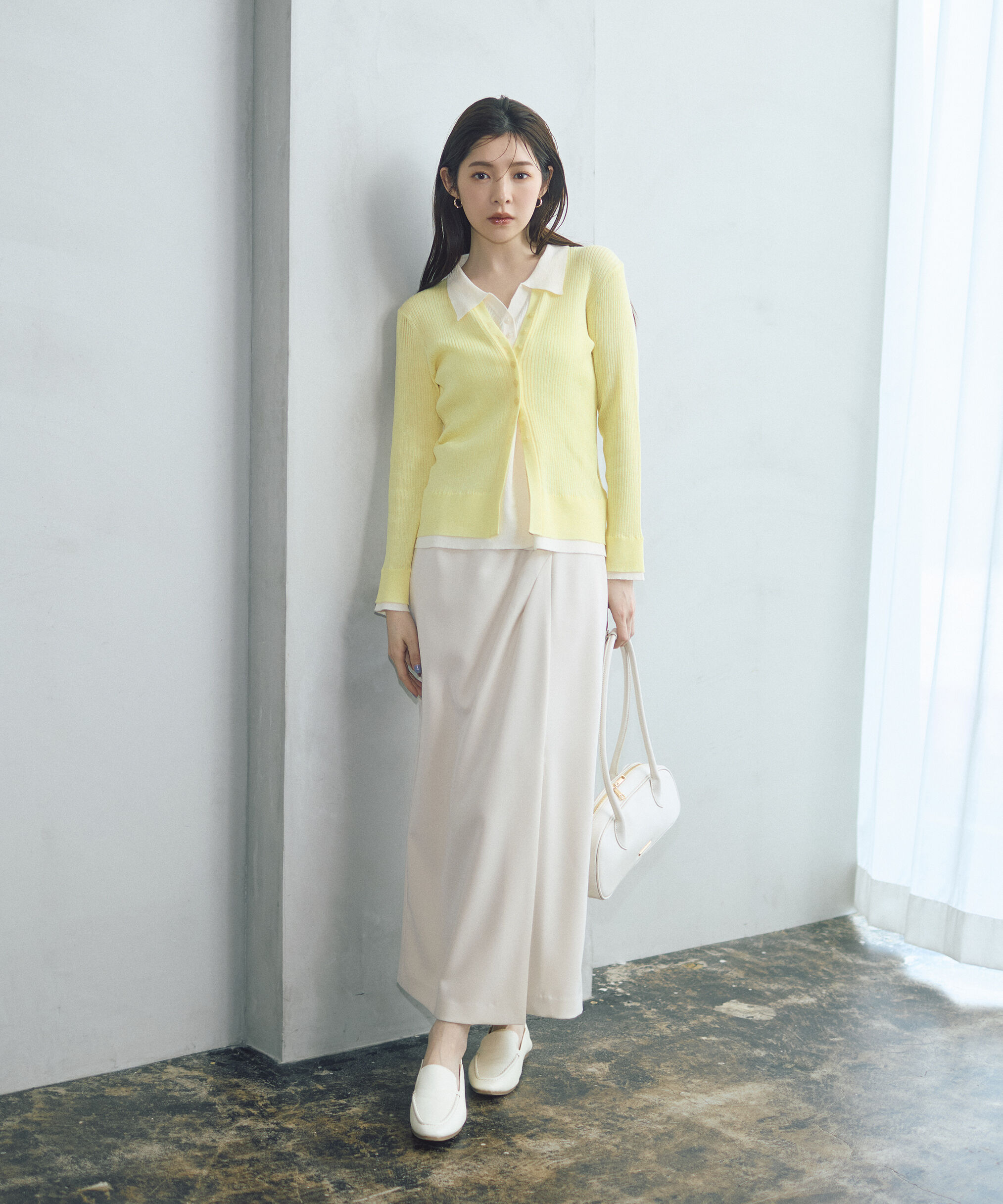 PROPORTION BODY DRESSING「＜今村朱里さんコラボ＞アシメタックナロースカート 26SS」|スカート|