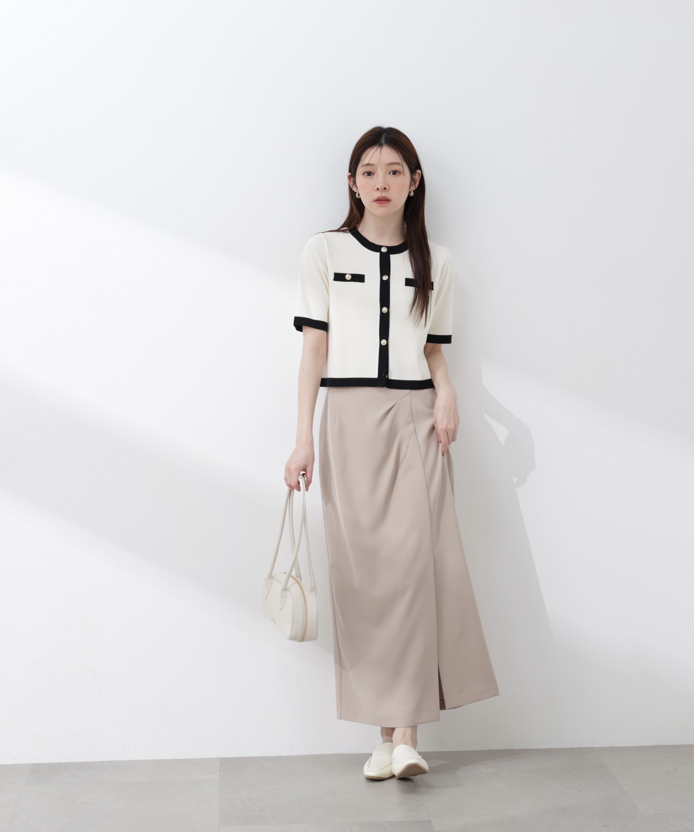 PROPORTION BODY DRESSING「＜今村朱里さんコラボ＞アシメタックナロースカート 26SS」|スカート|