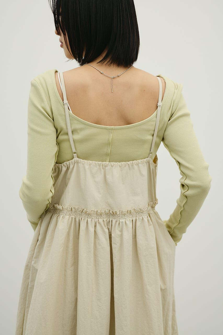 STYLEMIXER「ギャザーVキャミワンピース」|ワンピース|