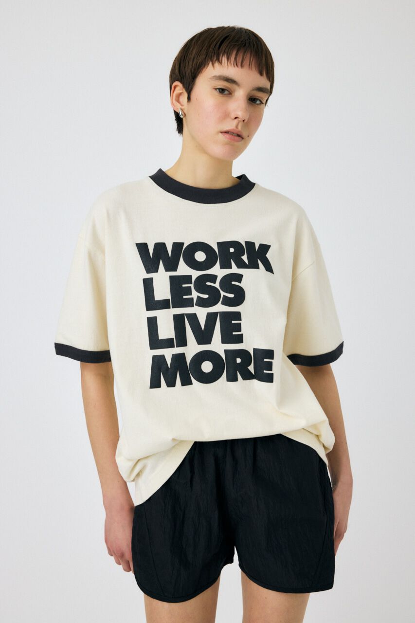 MOUSSY「SLOGAN ビッグ TEE」|Tシャツ・カットソー|WHT