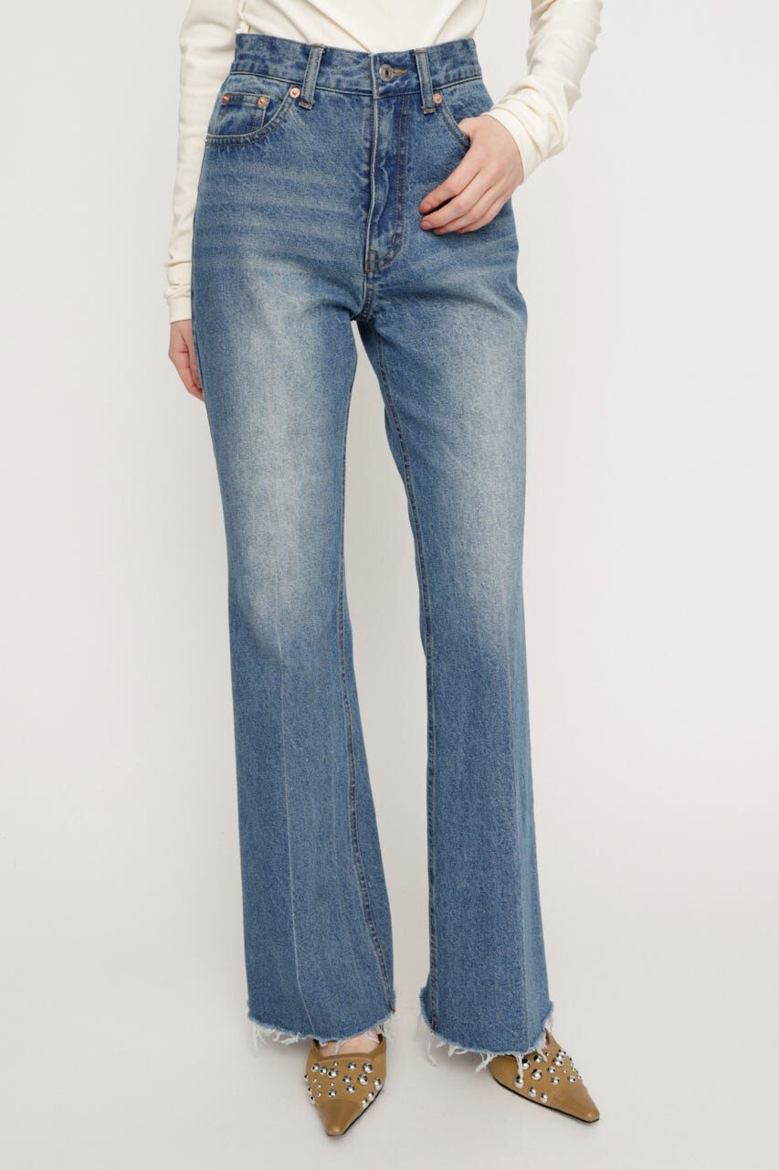 SLY「J／W SEMI FLARE DENIM パンツ」|デニム|