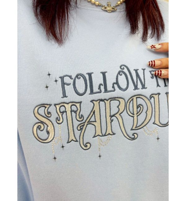 EVRIS「STARDUSTラインストーンBIGスウェットトップス」|スウェット・ジャージ|