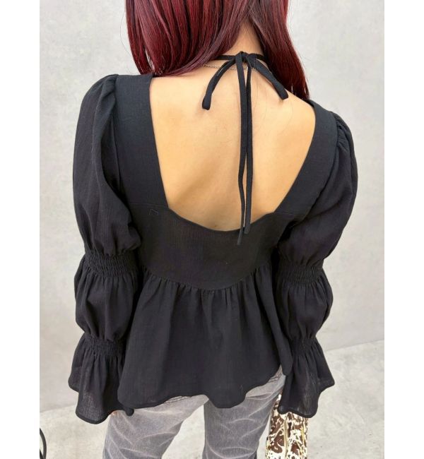 EVRIS「フリルボリュームチュニック」|シャツ・ブラウス|