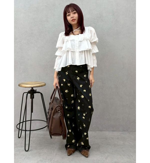 EVRIS「フリルボリュームチュニック」|シャツ・ブラウス|