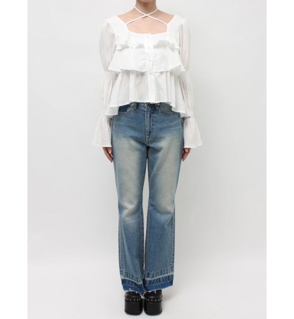 EVRIS「フリルボリュームチュニック」|シャツ・ブラウス|