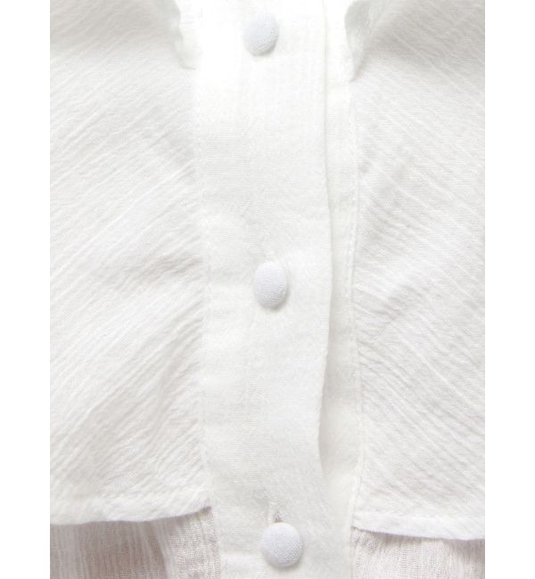 EVRIS「フリルボリュームチュニック」|シャツ・ブラウス|