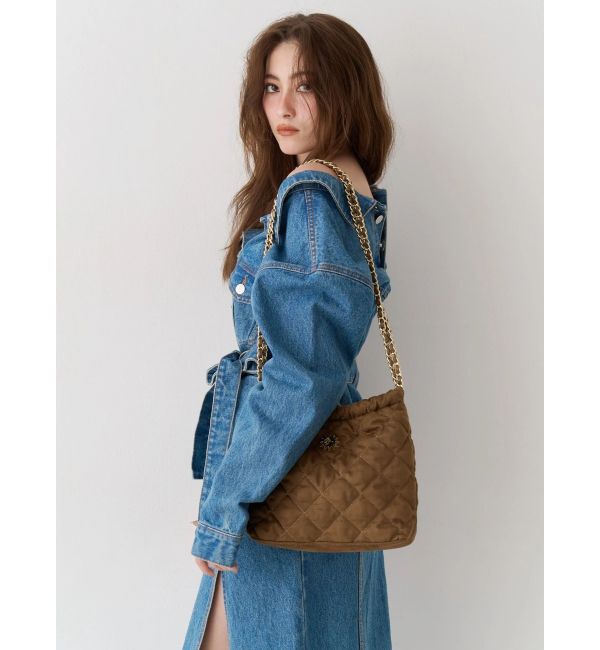 EVRIS「フェイクスウェードキルティングショルダーBAG」|ショルダー・メッセンジャー|