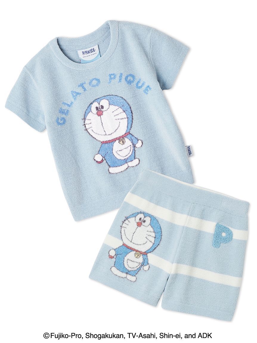 GELATO PIQUE KIDS & BABY「【ドラえもん】【キッズ】ジャガードプルオーバー&ショートパンツセット」|ルームウェア|BLU