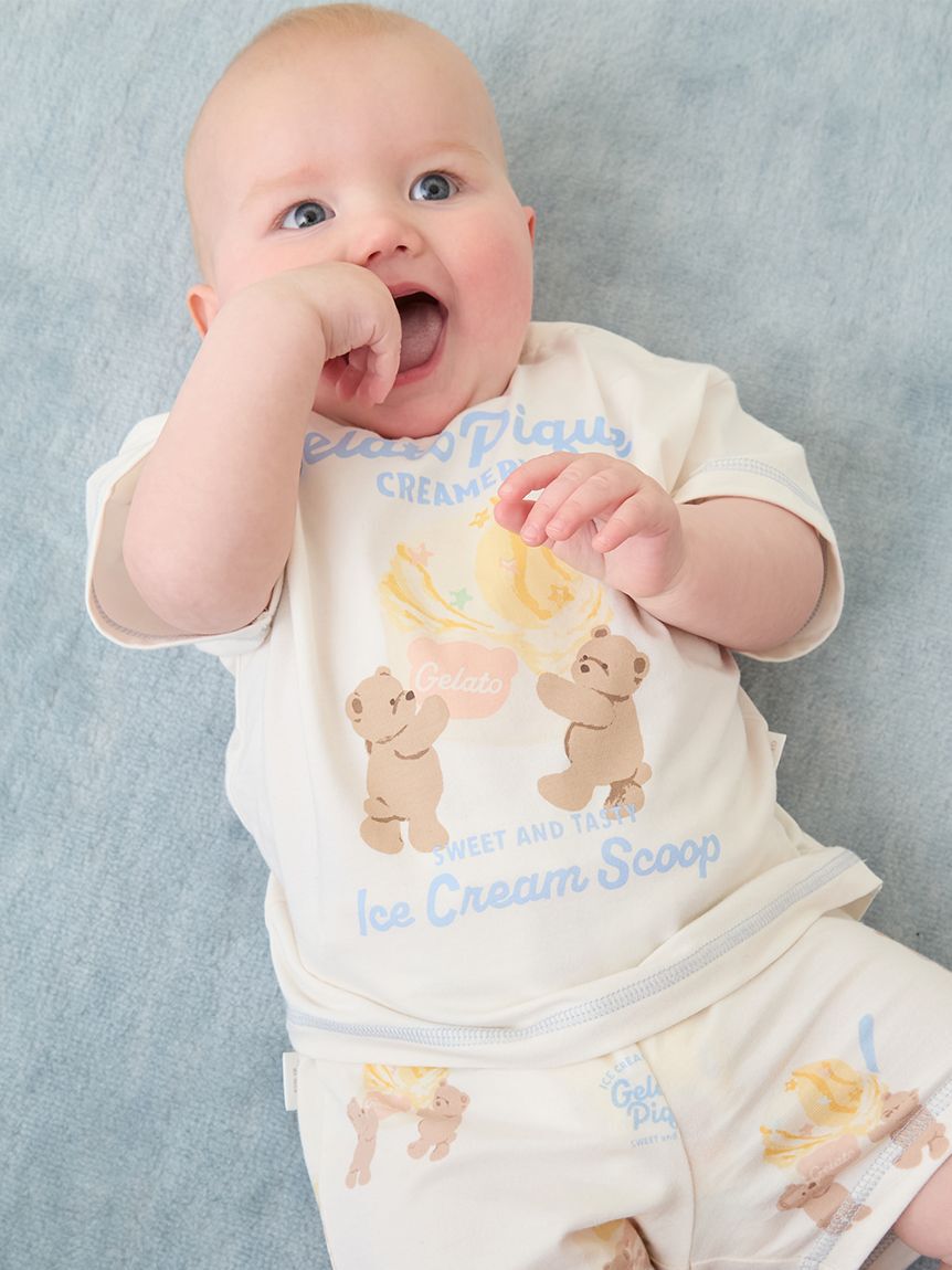 GELATO PIQUE KIDS & BABY「【BABY】アイスクリームベアワンポイントTシャツ」|その他ベビーウェア|