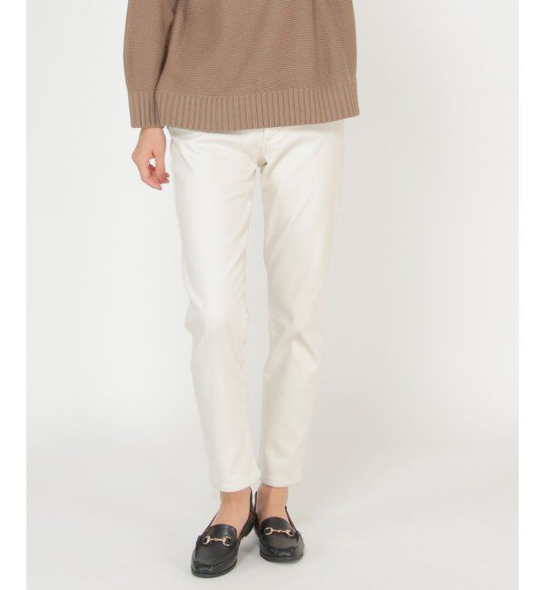 ikka「ボンディングスキニーパンツ」|その他|オフホワイト