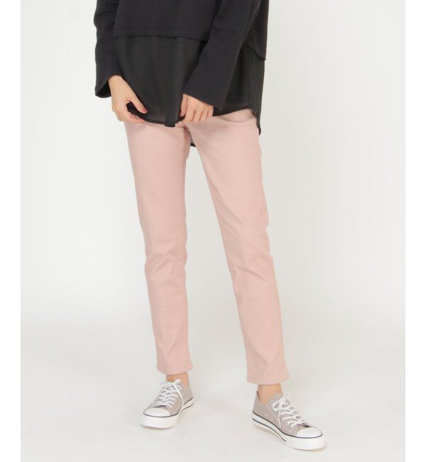 ikka「ボンディングスキニーパンツ」|その他|ピンク