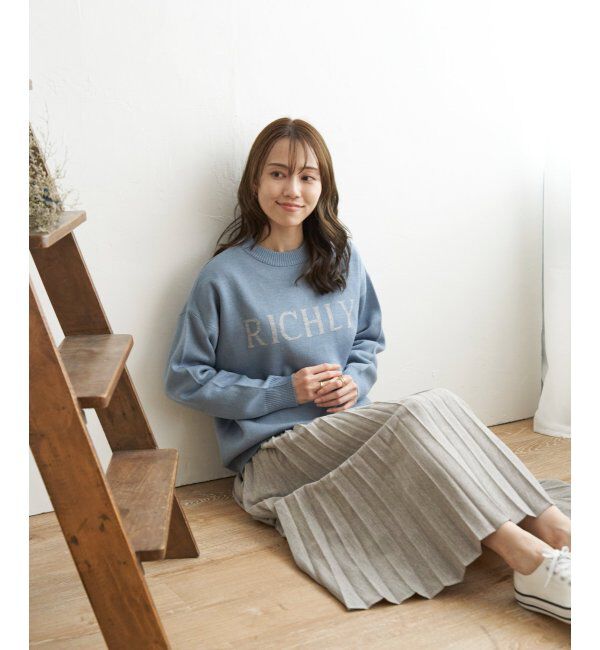 ikka「ウーリッシュフラノプリーツスカート」|スカート|