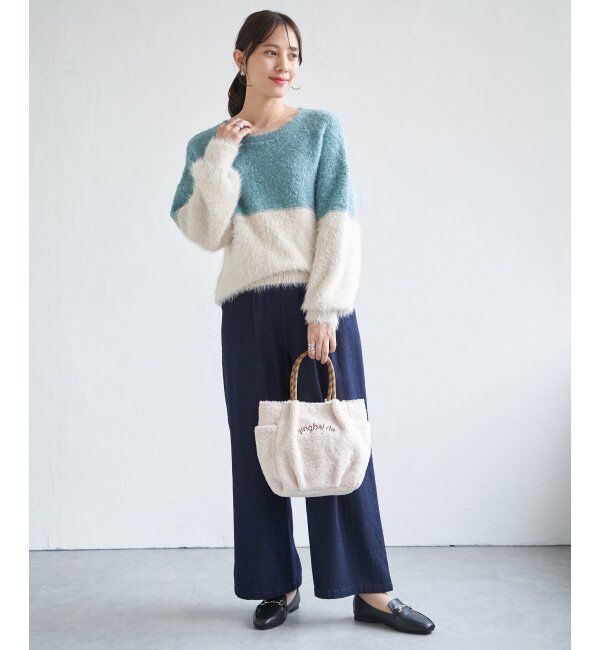 ikka「デニム／チノワイドパンツ」|その他|