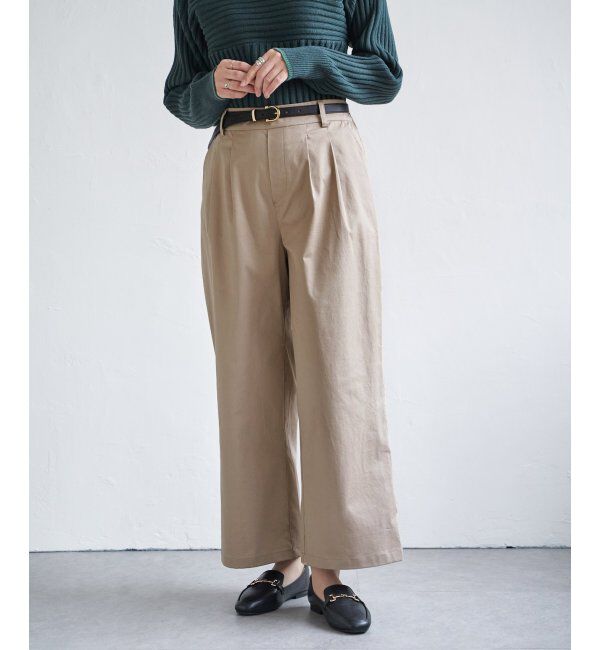 ikka「デニム／チノワイドパンツ」|その他|