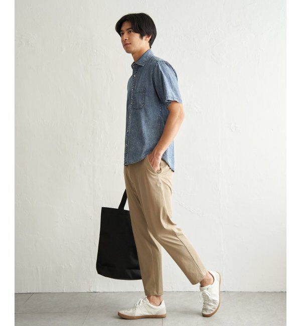 ikka「インディゴレイカンスイスカラーシャツ」|シャツ・ブラウス|