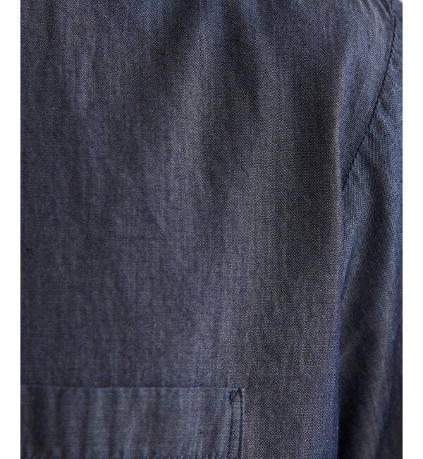 ikka「インディゴレイカンスイスカラーシャツ」|シャツ・ブラウス|