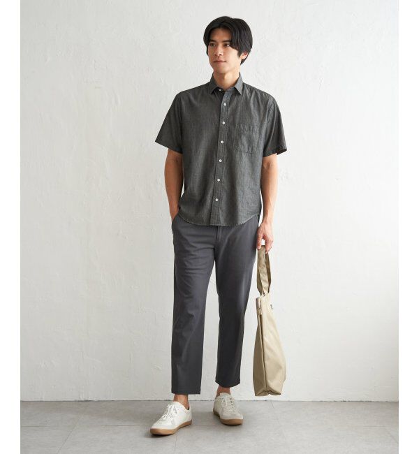 ikka「インディゴレイカンスイスカラーシャツ」|シャツ・ブラウス|