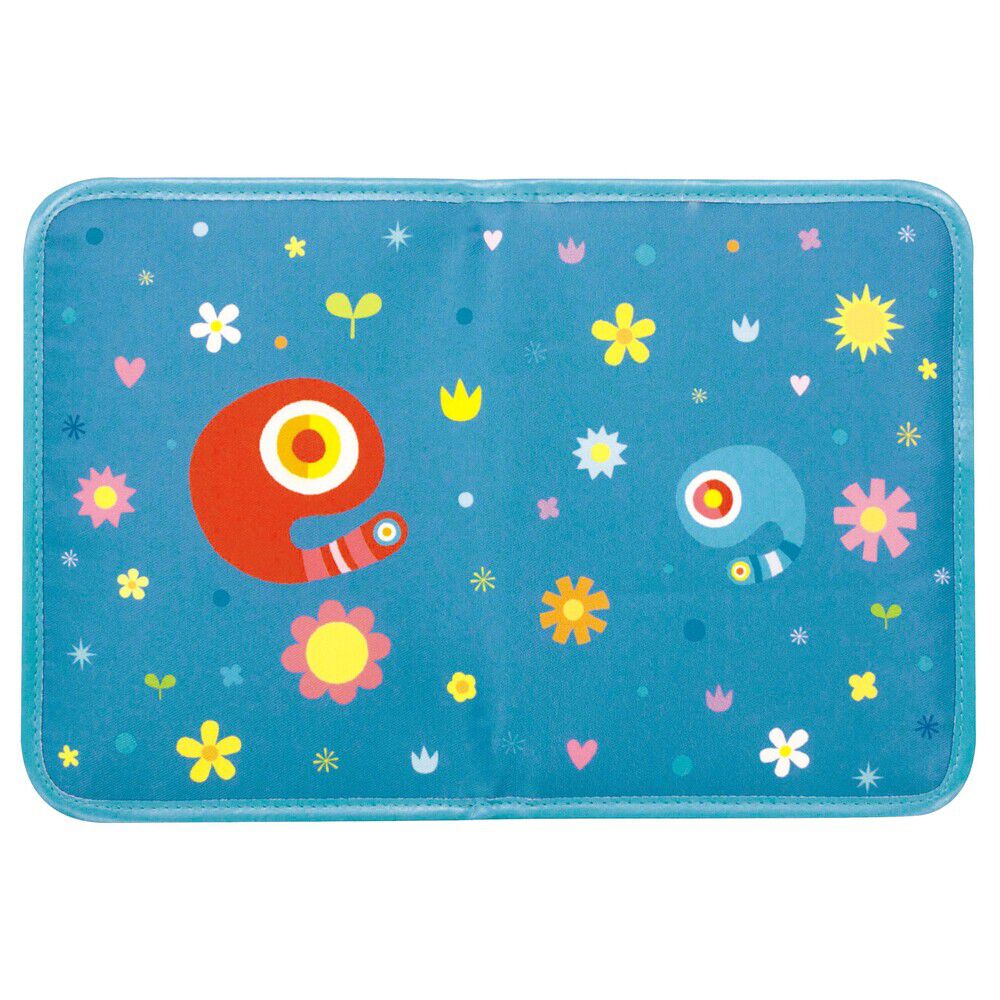 BACKYARD FAMILY「母子手帳ケース ジャバラ おしゃれ 通販 マルチケース ファスナー 母子手帳 ケース 大容量」|マタニティ・ママグッズ|ブルー1