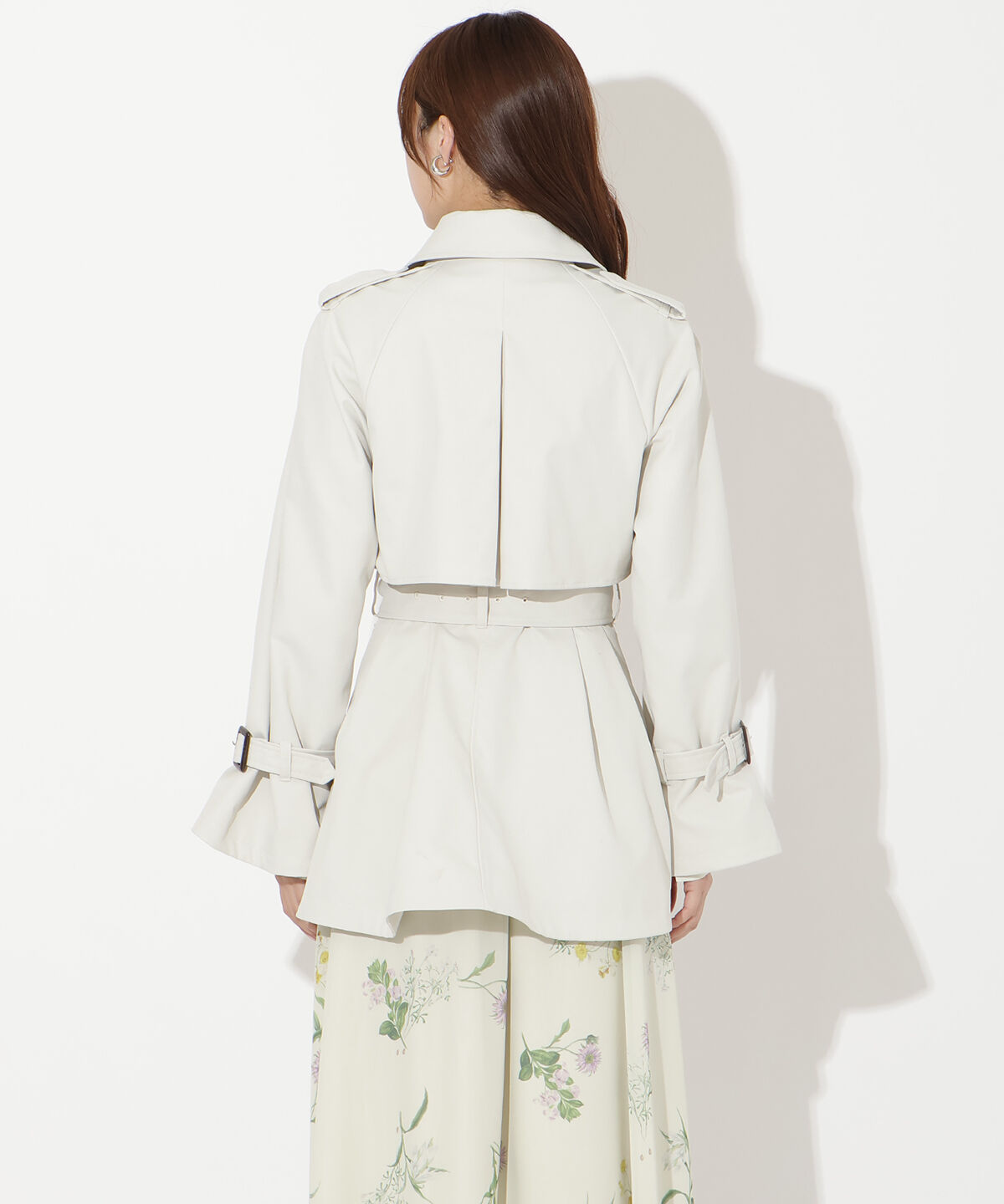 アンドクチュール「ミドル丈トレンチコート」|トレンチコート|