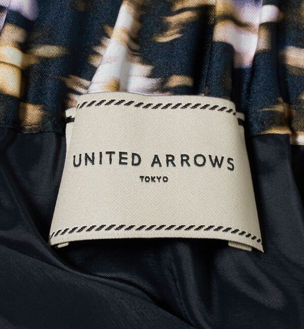 UNITED ARROWS「サテン フラワープリント スカート ‐ウォッシャブル‐」|スカート|