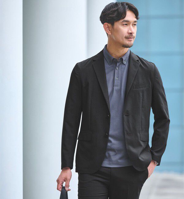 UNITED ARROWS green label relaxing「【WEB限定】JUST fit ドライポリエステル ナロー セットアップ -吸水速乾-」|テーラードジャケット|