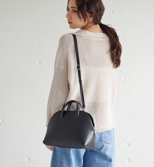 UNITED ARROWS green label relaxing「【WEB限定】2WAY ラウンド ボストンバッグ / ショルダーバッグ」|ショルダー・メッセンジャー|