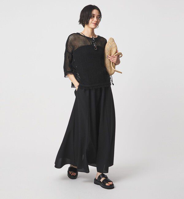 UNITED ARROWS green label relaxing「【結論シリーズ】ドライクロス フレアスカート［size SHORT/TALLあり］」|フレア|