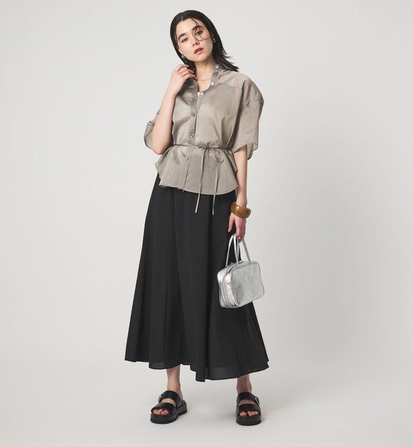 UNITED ARROWS green label relaxing「【結論シリーズ】ドライクロス フレアスカート［size SHORT/TALLあり］」|フレア|