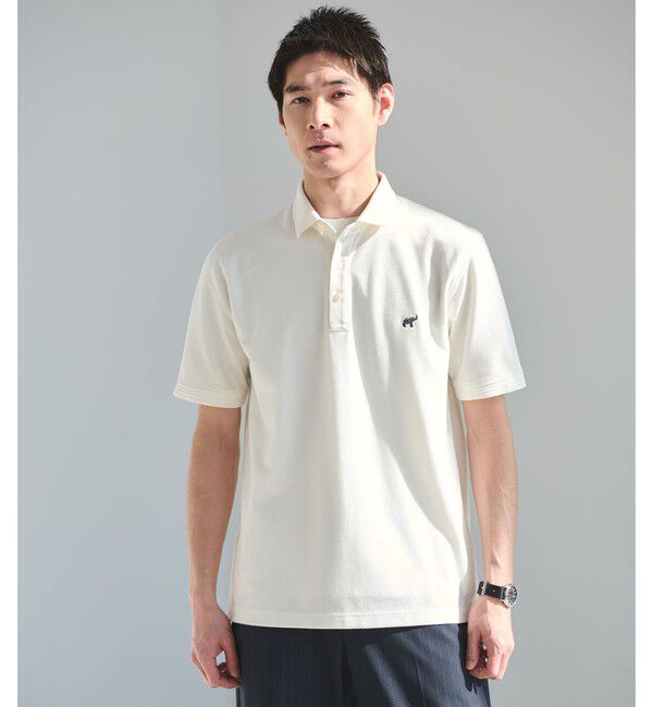 UNITED ARROWS green label relaxing「【WEB限定】ドライクリーン 半袖 ポロシャツ -吸水速乾・抗菌-」|ポロシャツ|OFF WHITE