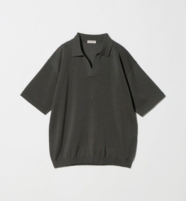 BEAUTY&YOUTH UNITED ARROWS「シャイン ギマ スキッパー ポロニット ウォッシャブル」|ニット・セーター|
