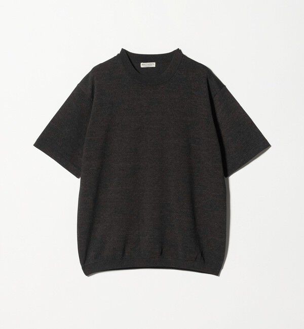 BEAUTY&YOUTH UNITED ARROWS「フュージョン カラー ニット Tシャツ ウォッシャブル」|ニット・セーター|DK.GRAY