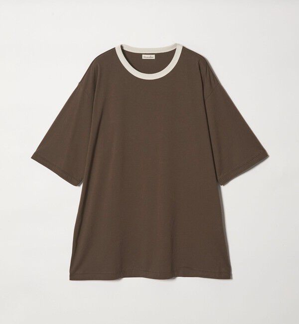 STEVEN ALAN「＜Steven Alan＞ リンガー クルーネック Tシャツ NARROW」|Tシャツ・カットソー|DK.BROWN