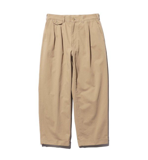 BEAMS PLUS「BEAMS PLUS / ツイル 2プリーツ トラウザーズ」|チノ|