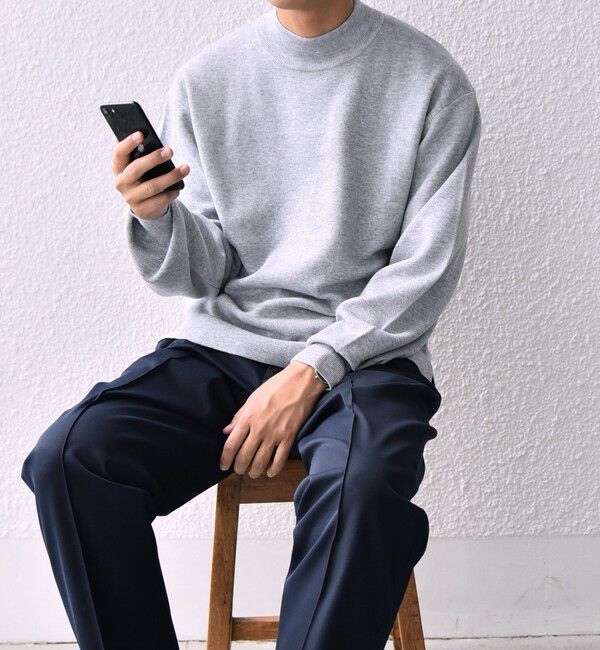 SHIPS any「SHIPS any: 〈手洗い可能〉 ミラノリブ モックネック ニット 25AW◇」|ニット・セーター|グレー