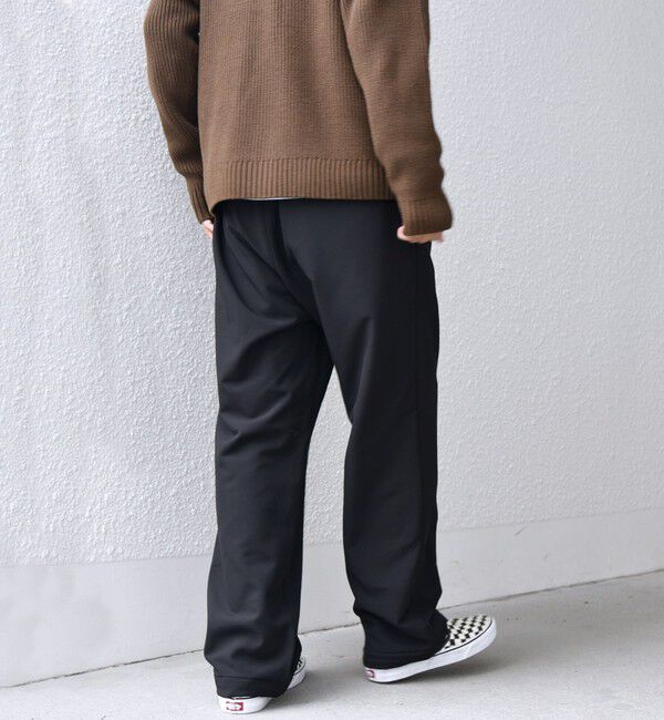 SHIPS any「SHIPS any: ストレッチ 裏起毛 ウォーム 2タック ワイド イージー パンツ◇」|チノ|
