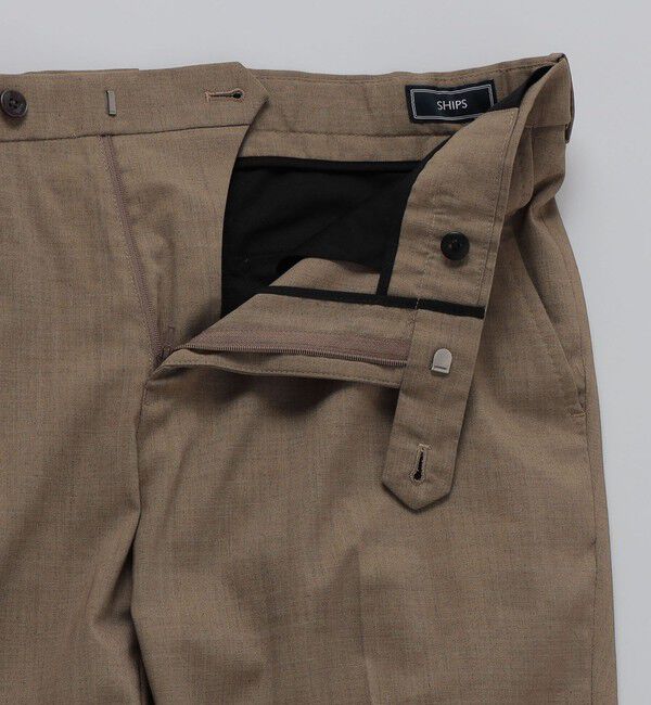SHIPS「SHIPS:〈FUNCTION/手洗い可能〉ラミー ブレンド スラックス(セットアップ対応)」|チノ|