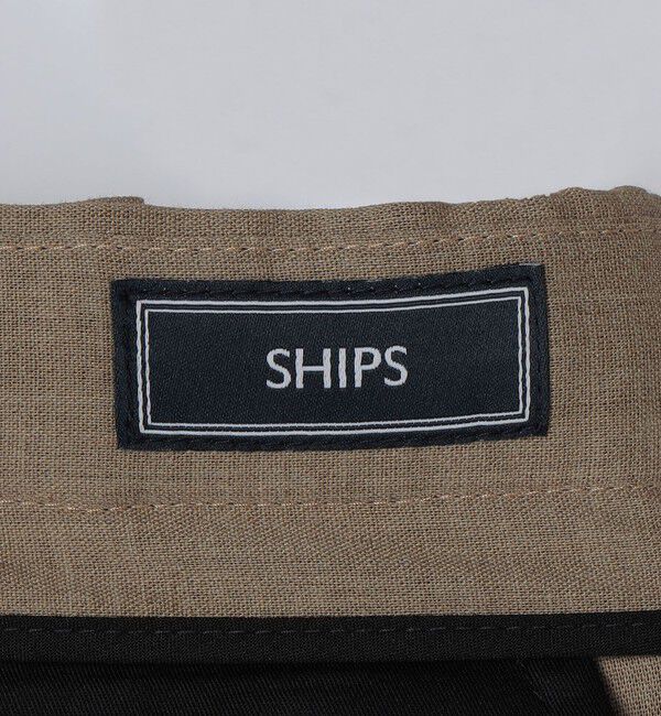 SHIPS「SHIPS:〈FUNCTION/手洗い可能〉ラミー ブレンド スラックス(セットアップ対応)」|チノ|