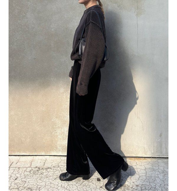 OUTDOOR PRODUCTS Usual Things「追加 ベロアフレアパンツ」|スラックス|