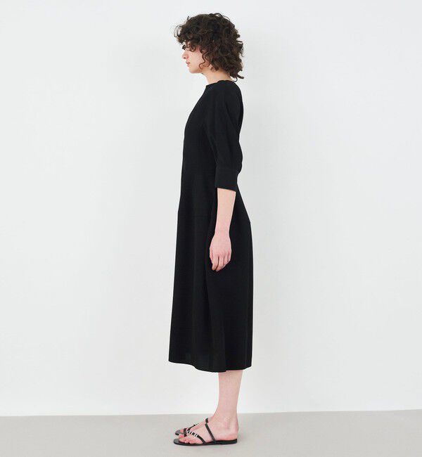 DES PRES「レーヨンキュプラコードチェック キーネックワンピース」|ワンピース|