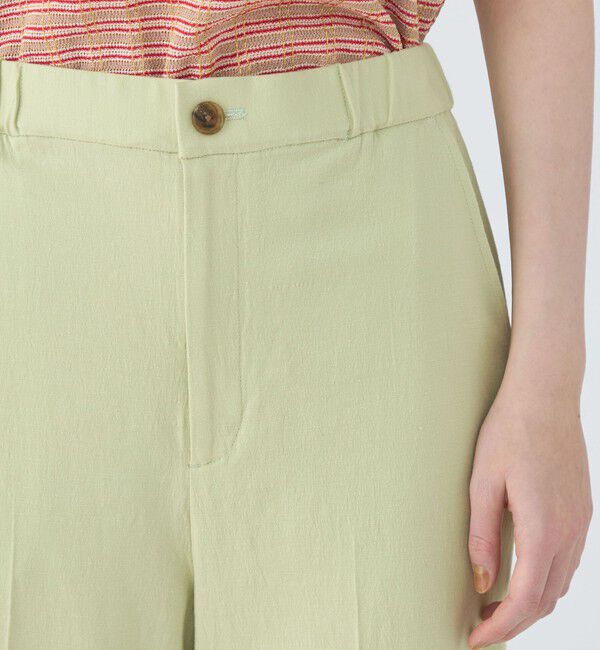 MACPHEE「コットンレーヨンリネンストレッチ ストレートパンツ」|その他|