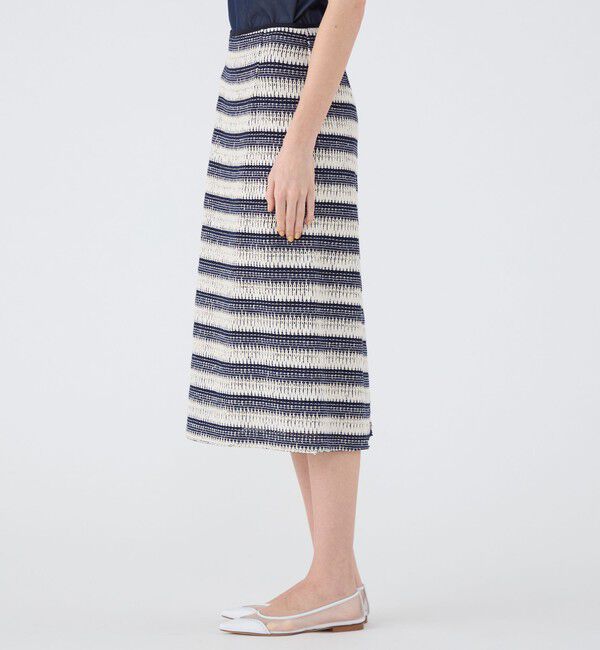 TOMORROWLAND collection「クロッシュボーダー タイトストレートスカート」|タイト|